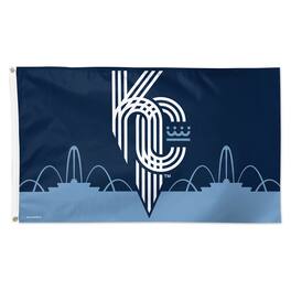 WinCraft - Kansas City Royals 3'' x 5'' Single-Sided City Connect Deluxe Flag - Multicolor