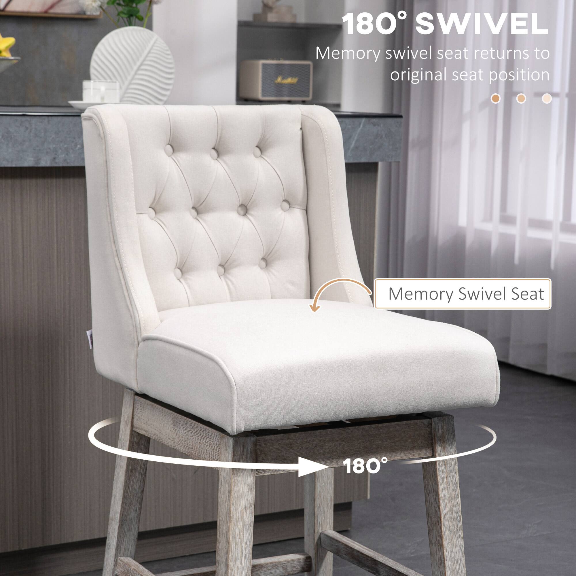 180° SWIVEL Memory swivel seat returns to original seat position Memory Swivel Seat 180°