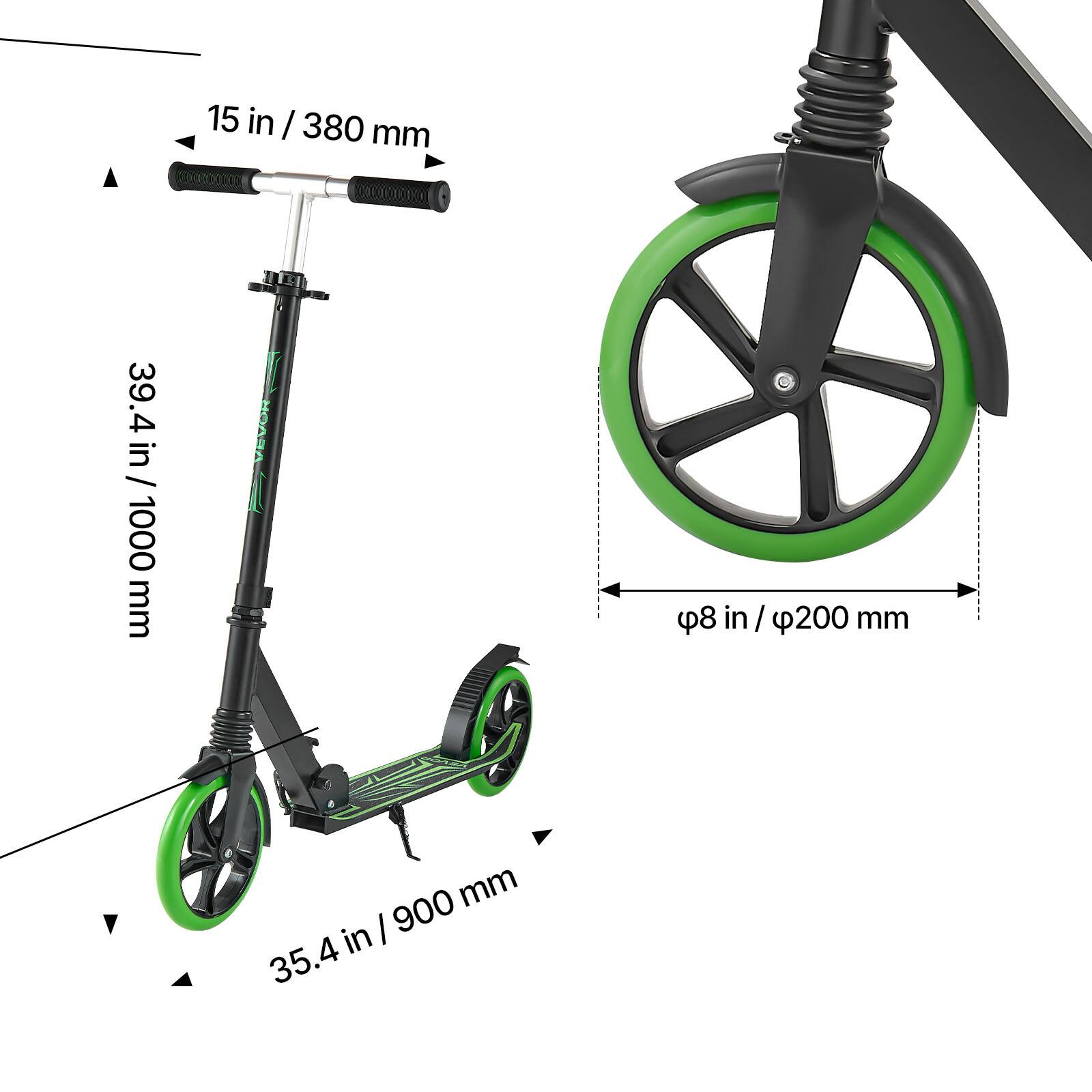 15 in / 380 mm  
39.4 in / 1000 mm  
35.4 in / 900 mm  
8 in / 200 mm