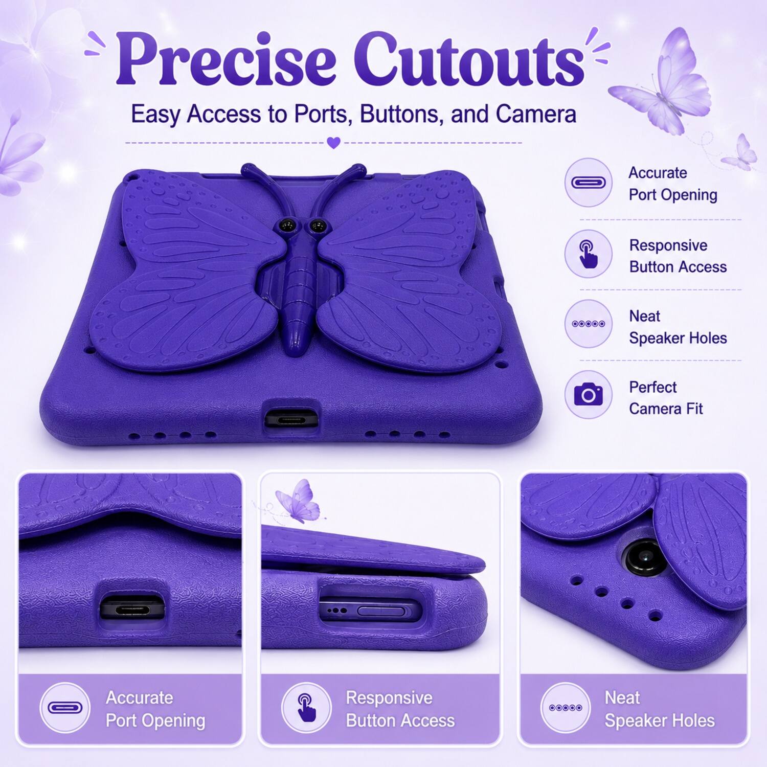 Precise Cutouts: Easy Access to Ports, Buttons, and Camera

- Accurate Port Opening
- Responsive Button Access
- Neat Speaker Holes
- Perfect Camera Fit