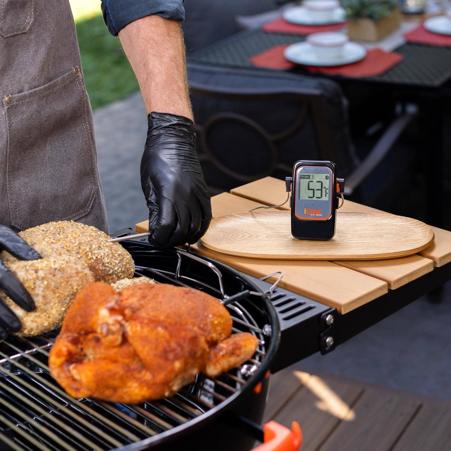 Alt View 1. Maverick - iCHef Extended Range Bluetooth Barbeque Thermometer - Black.