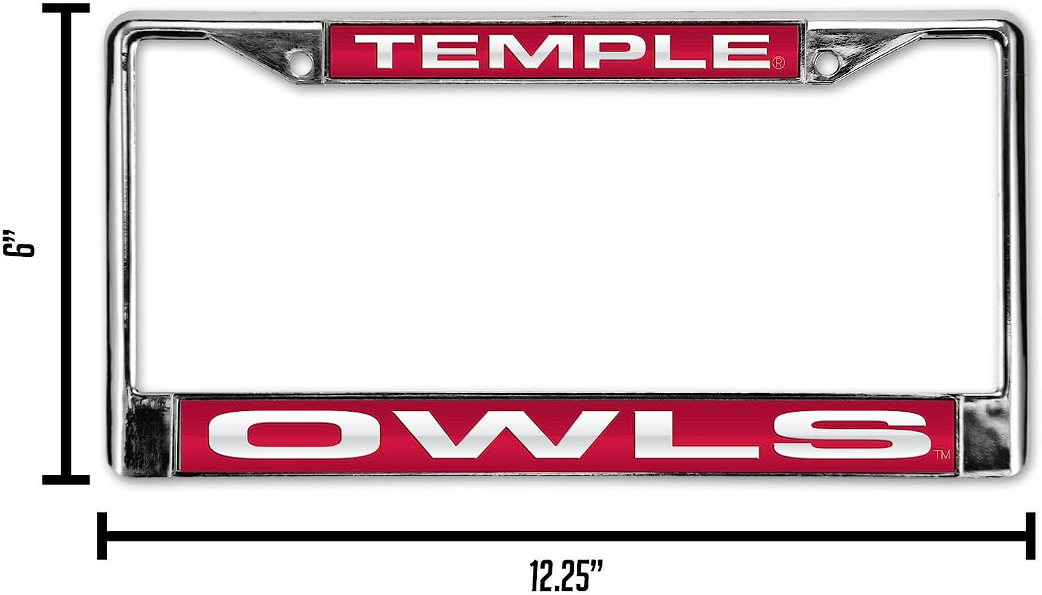 TEMPLE  
OWLS  

6"  
12.25"