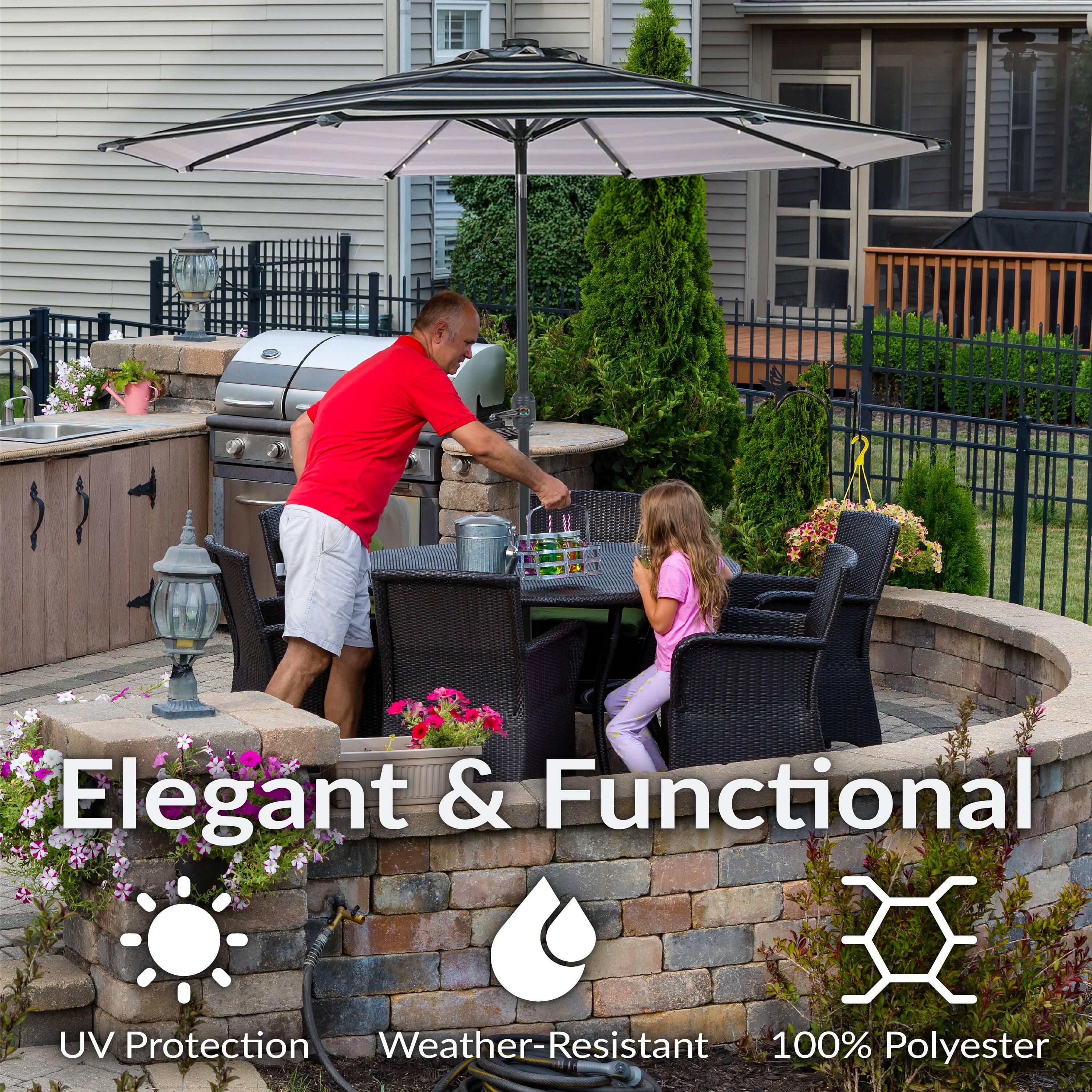 Elegant & Functional

- UV Protection
- Weather-Resistant
- 100% Polyester