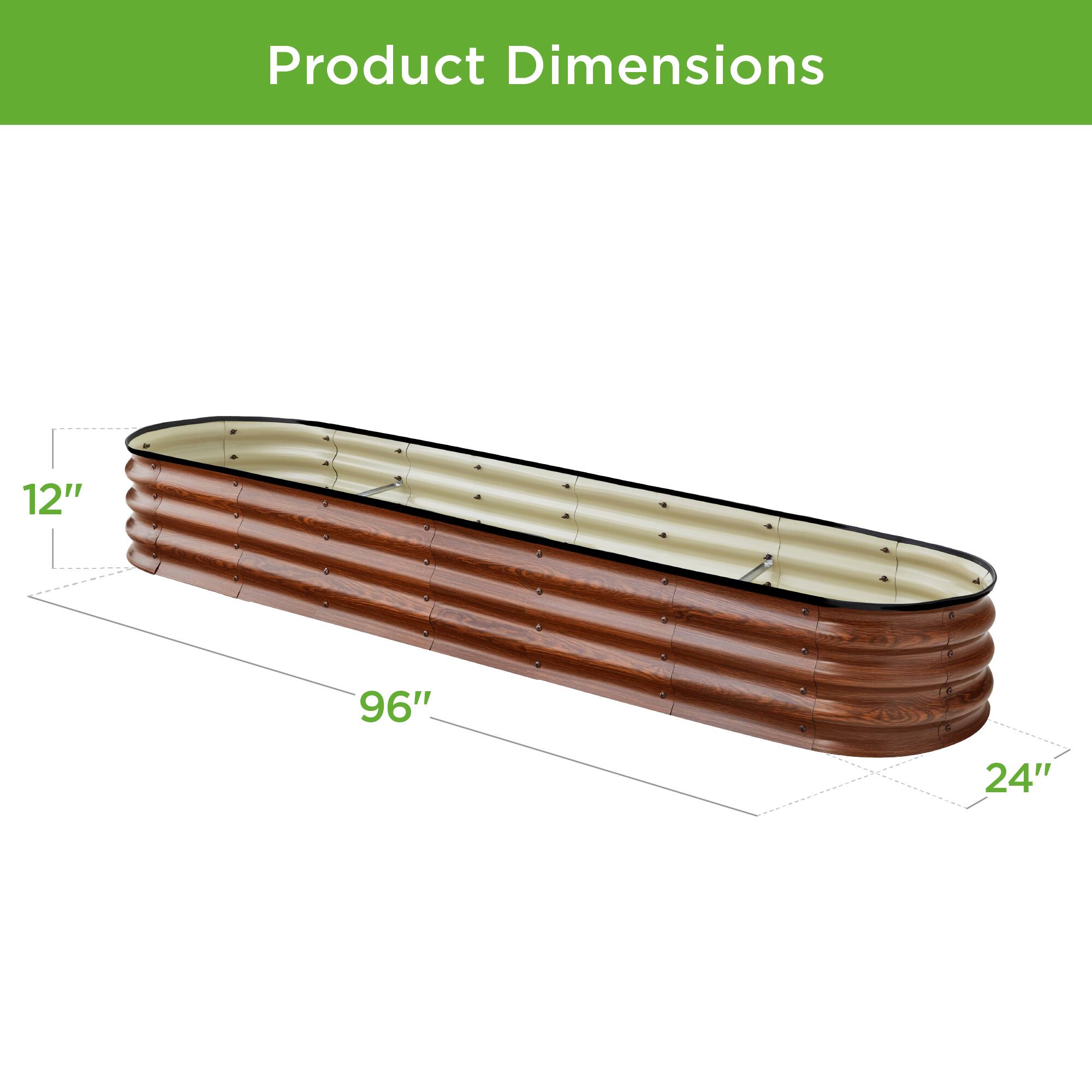 Product Dimensions

12"  
96"  
24"