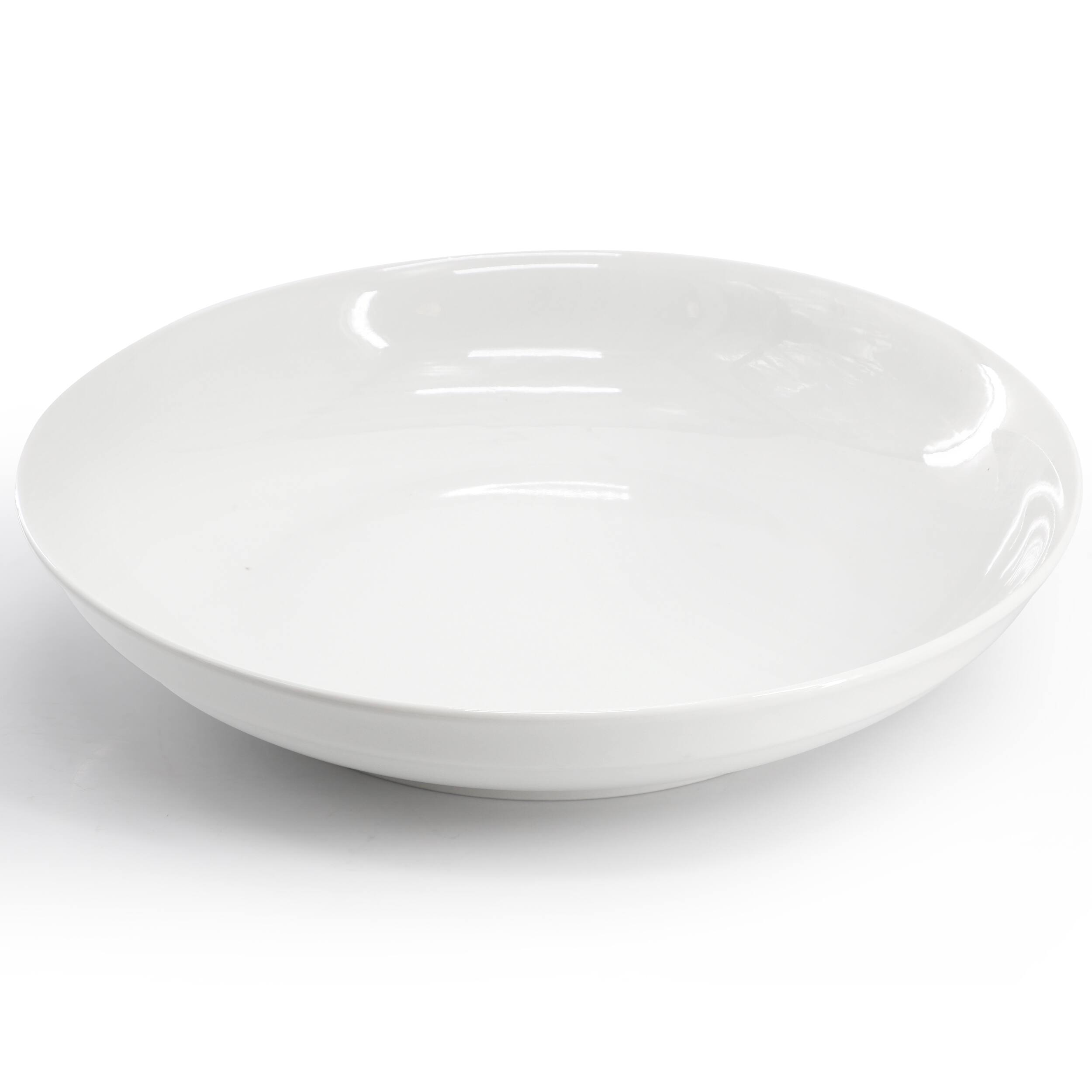 Alt View 1. Gibson - Gibson Home 2 Piece 11 Inch Round Fine Ceramic Serving Bowl Set in White - White.