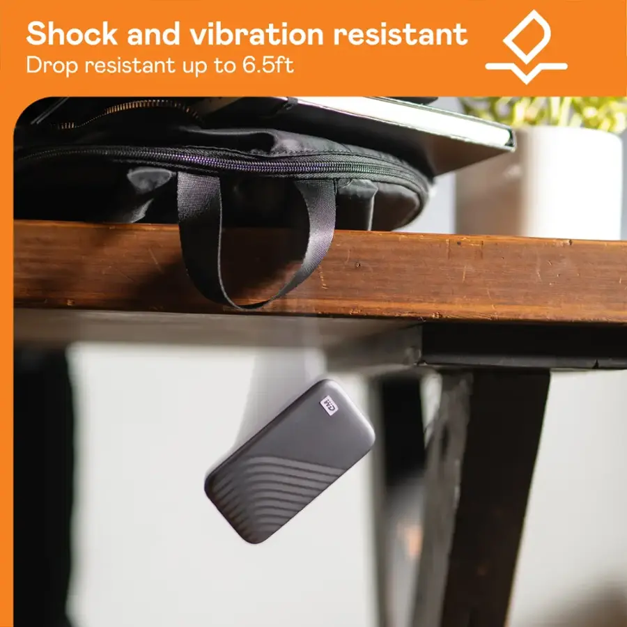 Shock and vibration resistant: Drop resistant up to 6.5ft.