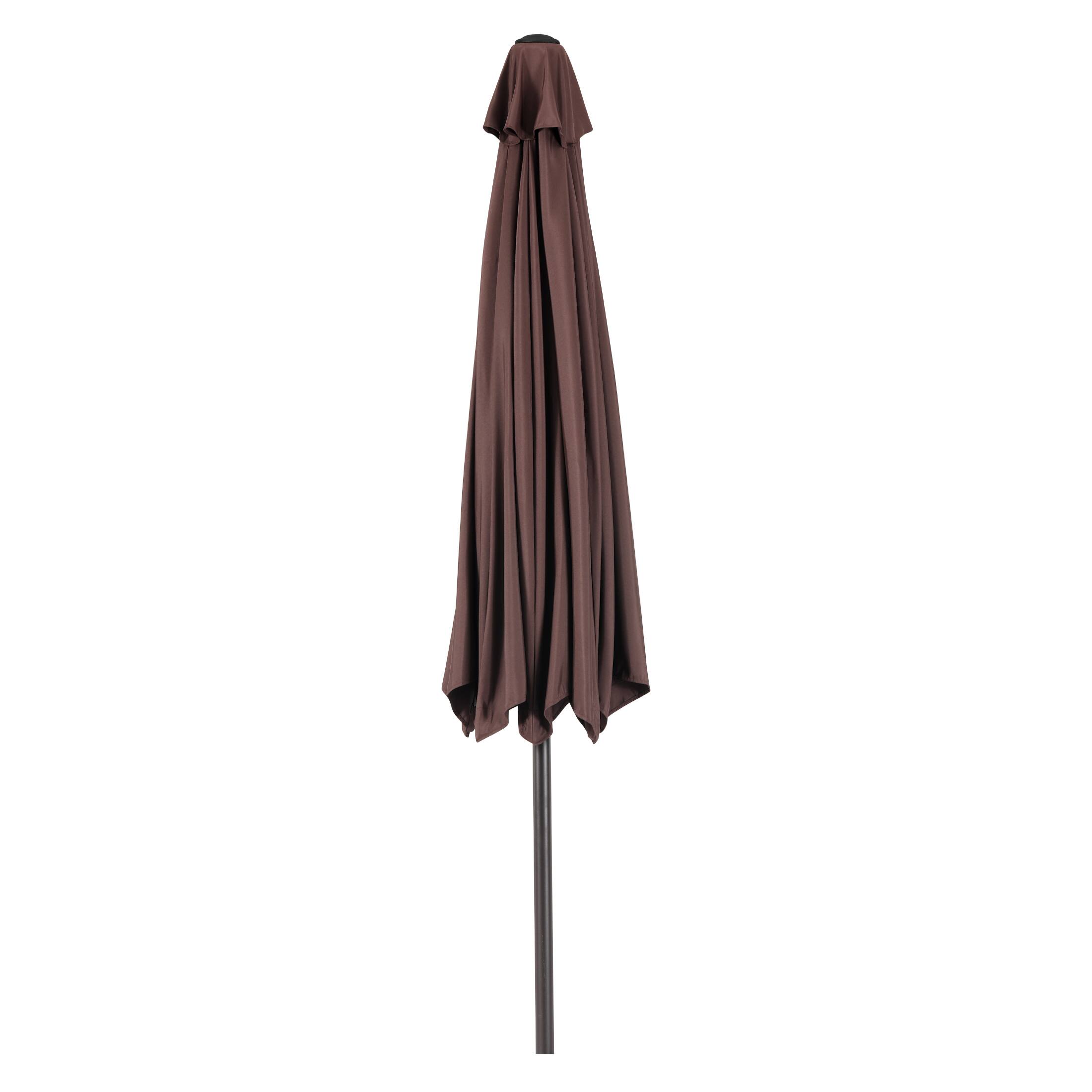 Alt View 1. WestinTrends - WestinTrends Paolo 9 ft. Patio Table Umbrella with tilt and crank features - Coffee.