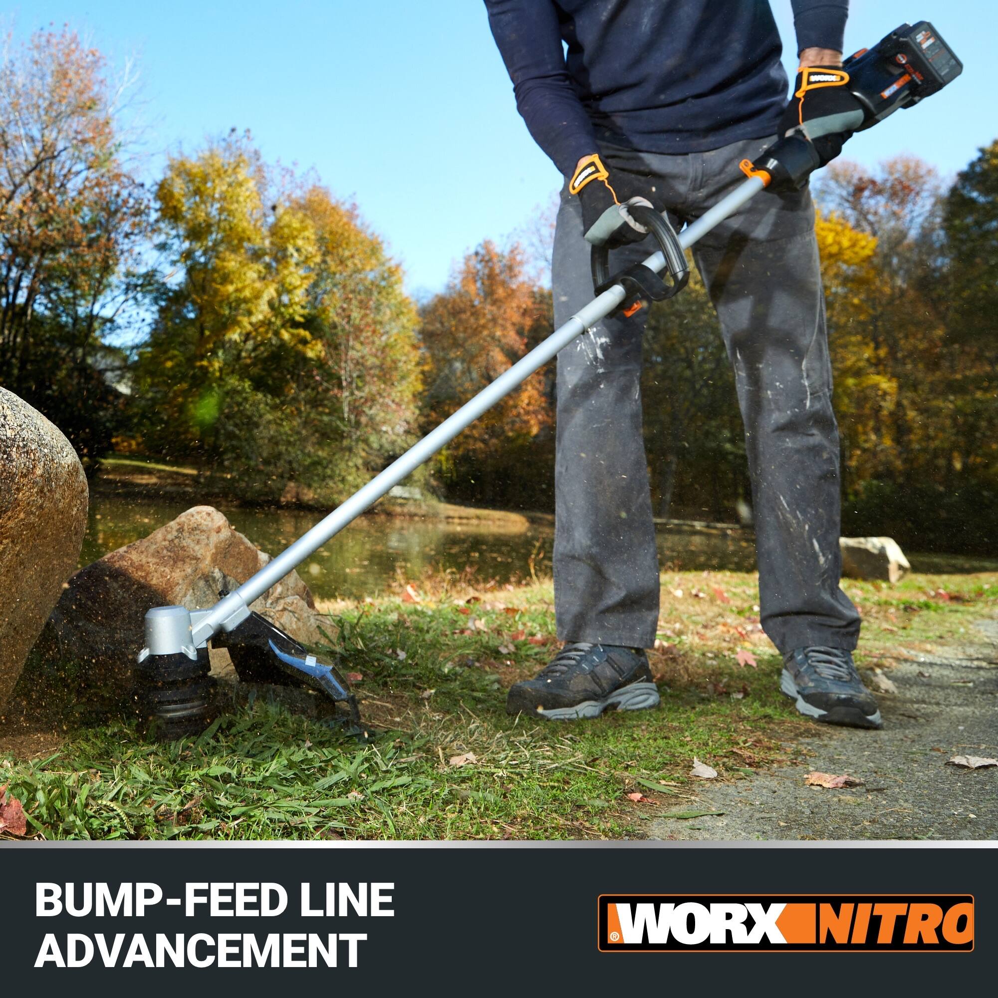Bump-feed line advancement Workx Nitro
