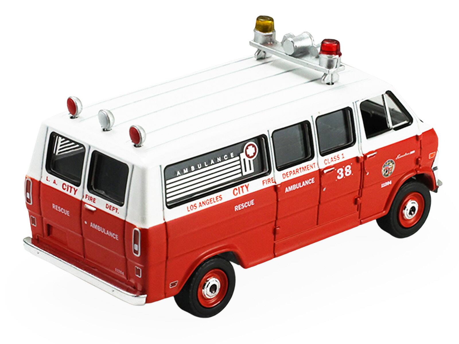 L.A. CITY FIRE RESCUE DEPT. AMBULANCE 1 AMBULANCE CLASS DEPARTMENT 38. FIRE AMBULANCE CITY LOS ANGELES RESCUE