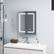 Alt View 3. Gymax - Gymax 23.5 x 27.5 Inch Bathroom Medicine Cabinet w/ Mirror LED Lighted Mirror Cabinet - White.