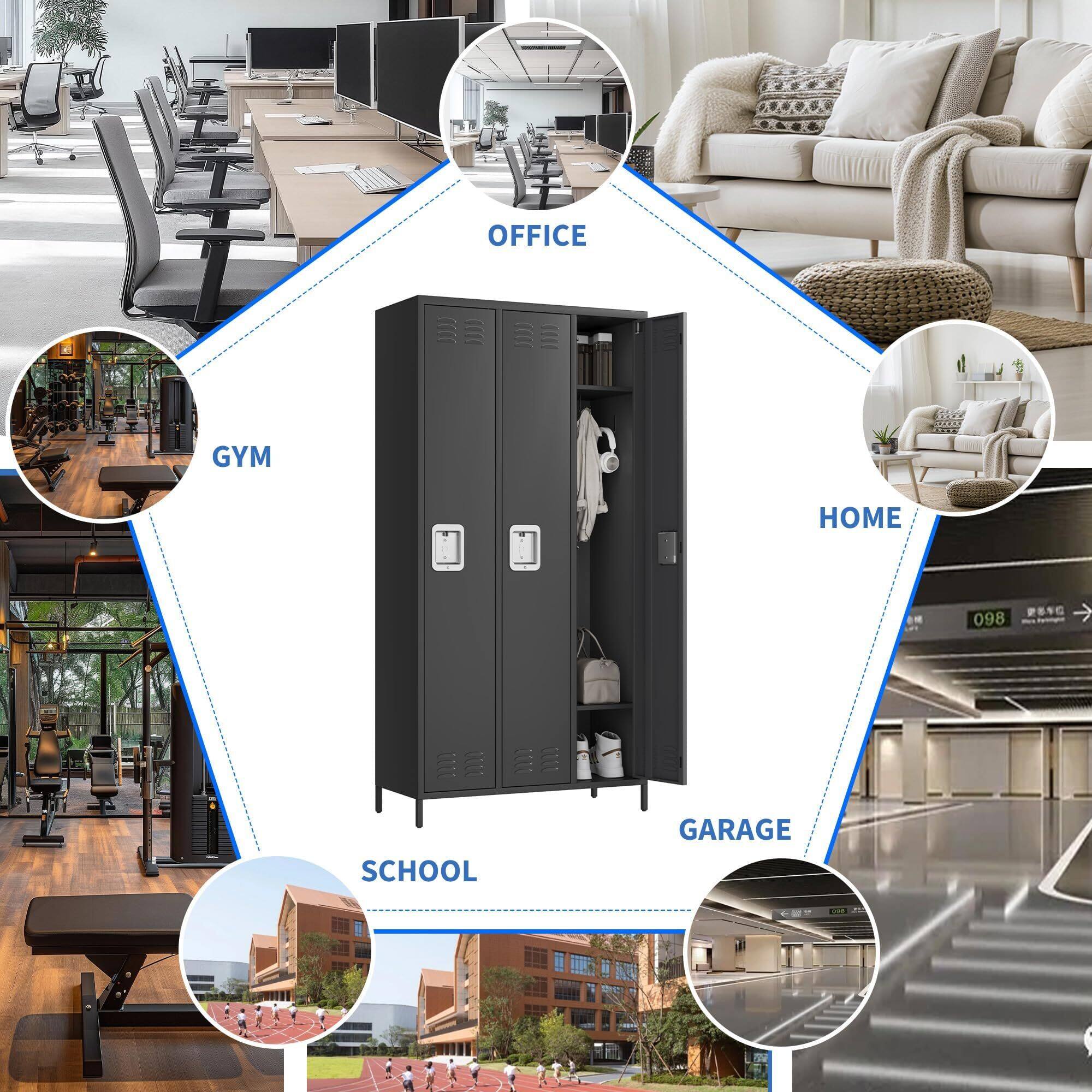 - OFFICE
- GYM
- HOME
- SCHOOL
- GARAGE