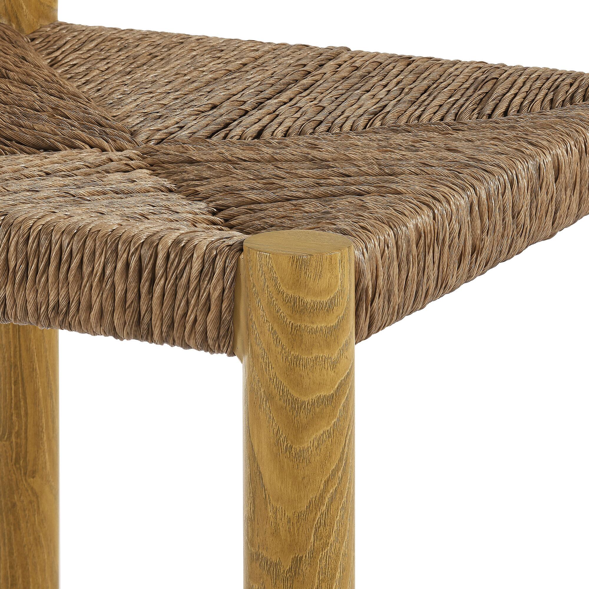 Alt View 7. Modway - Parkland Outdoor Patio Rattan and Aluminum Bar Stools Set of 2 by Modway - Natural.