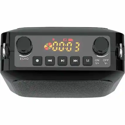 ECHO 00:03 E M ON V+ OFF V-