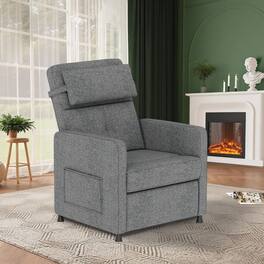 Jojoka - Recliner Chair Electric Reclining Sofa Adjustable Power Recliner Lazy Chair Home Theater Seating - Gray