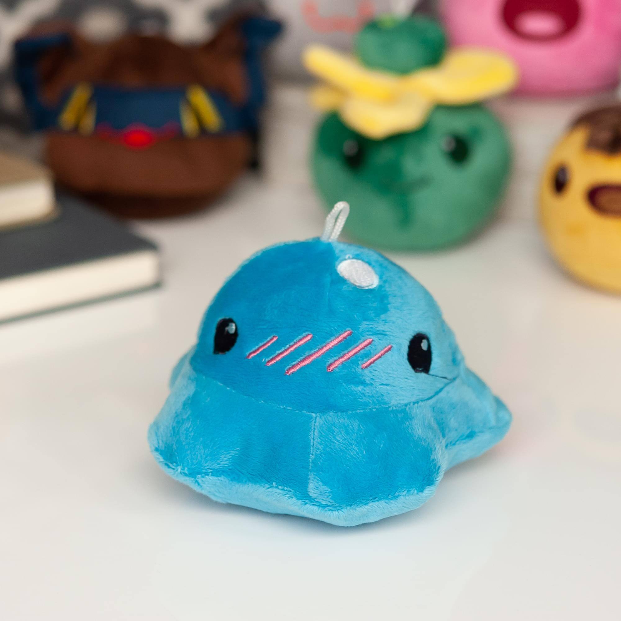 Alt View 4. Imaginary People - Slime Rancher Puddle Slime Plush Collectible | Soft Plush Doll | 4-Inch Tall - Blue.