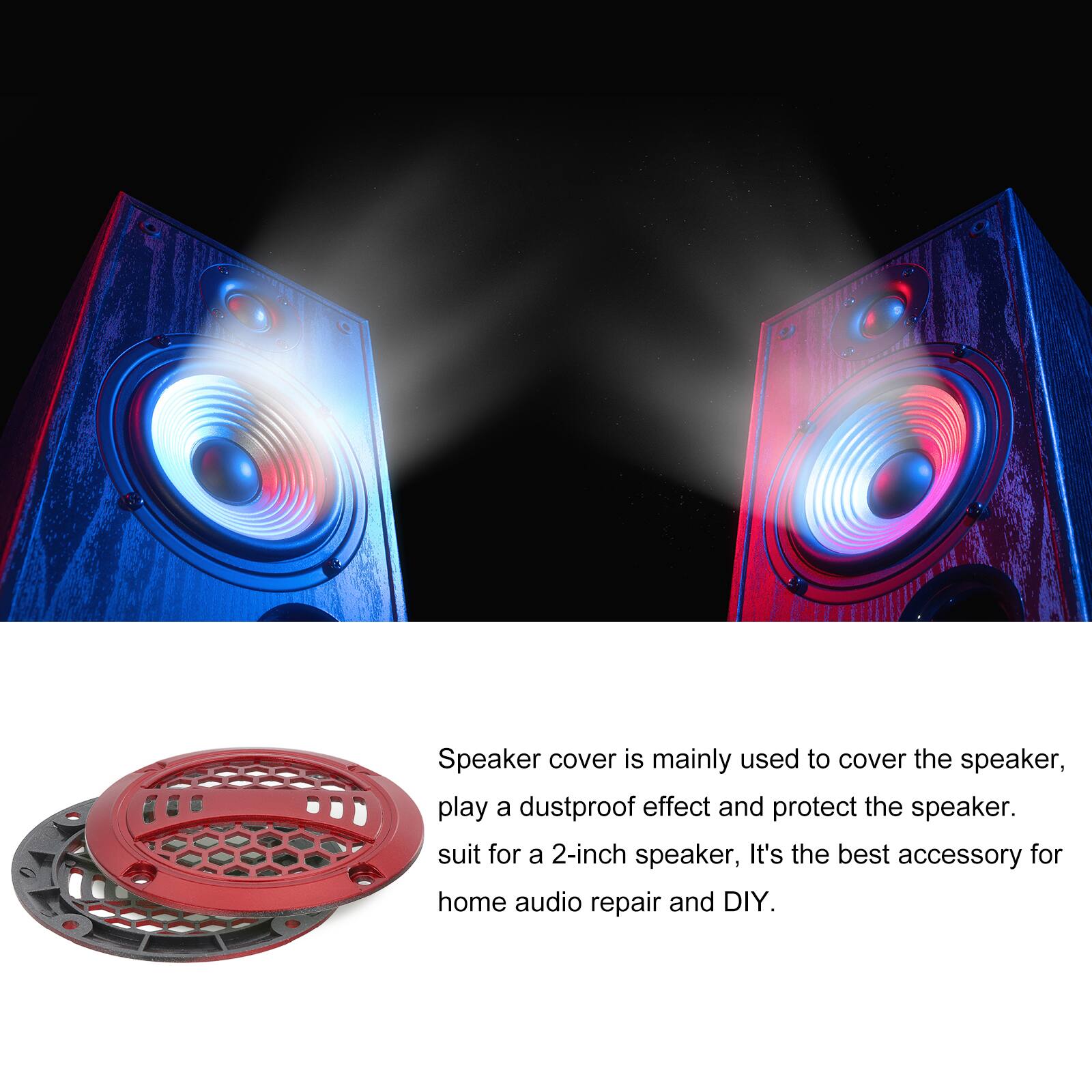 Speaker cover is mainly used to cover the speaker, play a dustproof effect and protect the speaker. It's the best accessory for home audio repair and DIY.