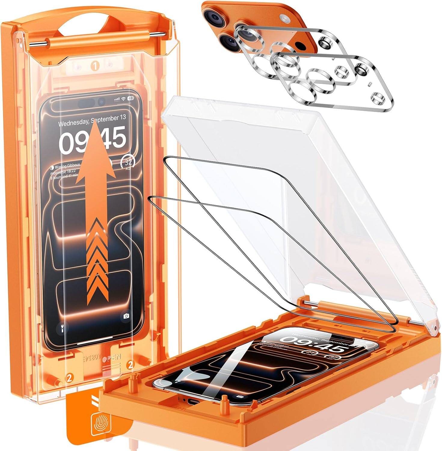 1. Wednesday, September 13, 09:45
2. Washington, D.C., 52°F
3. 2 hours, 30 minutes
4. EY300V OPEN
5. 2