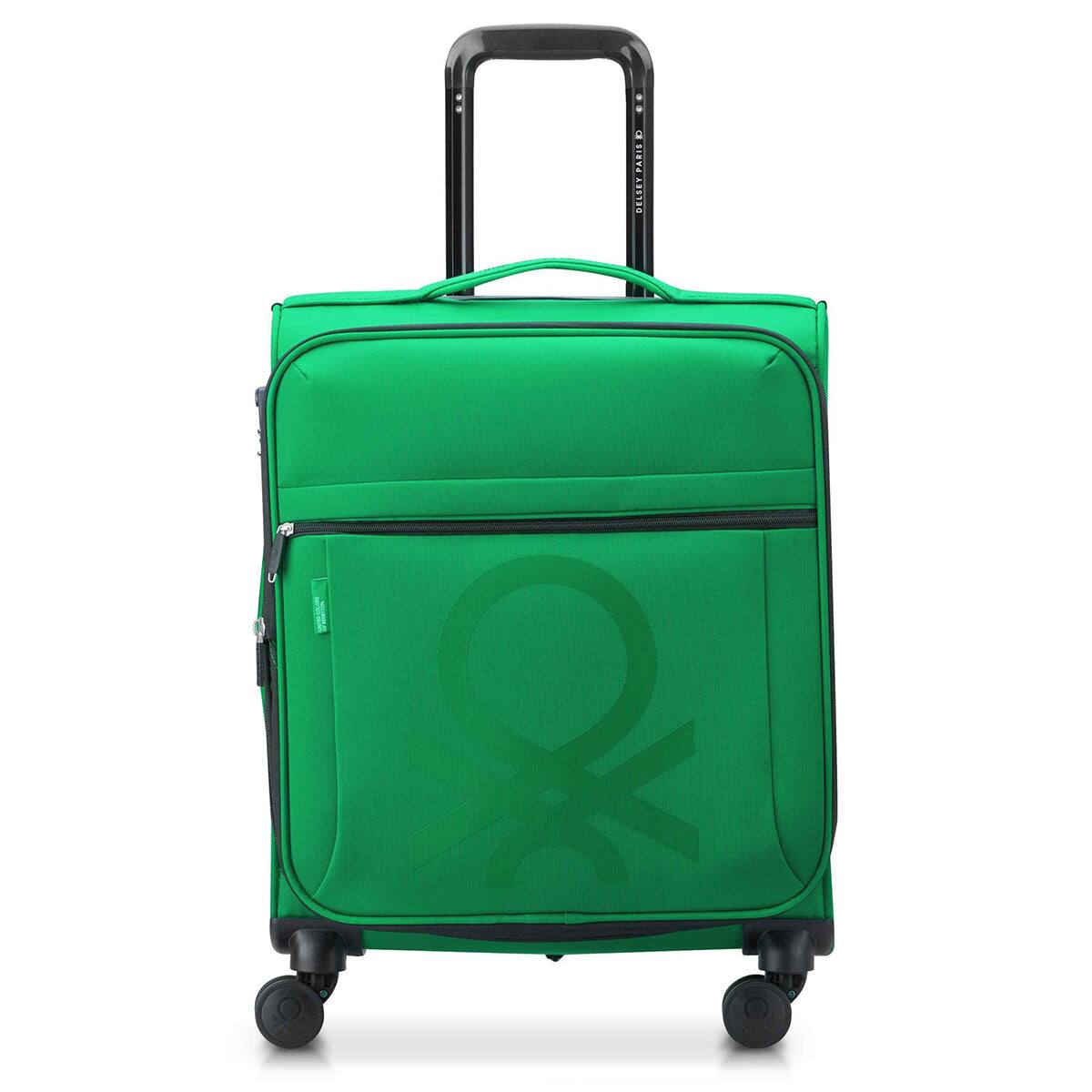 Delsey - Benetton Color Block Carry-On Spinner Luggage - Green