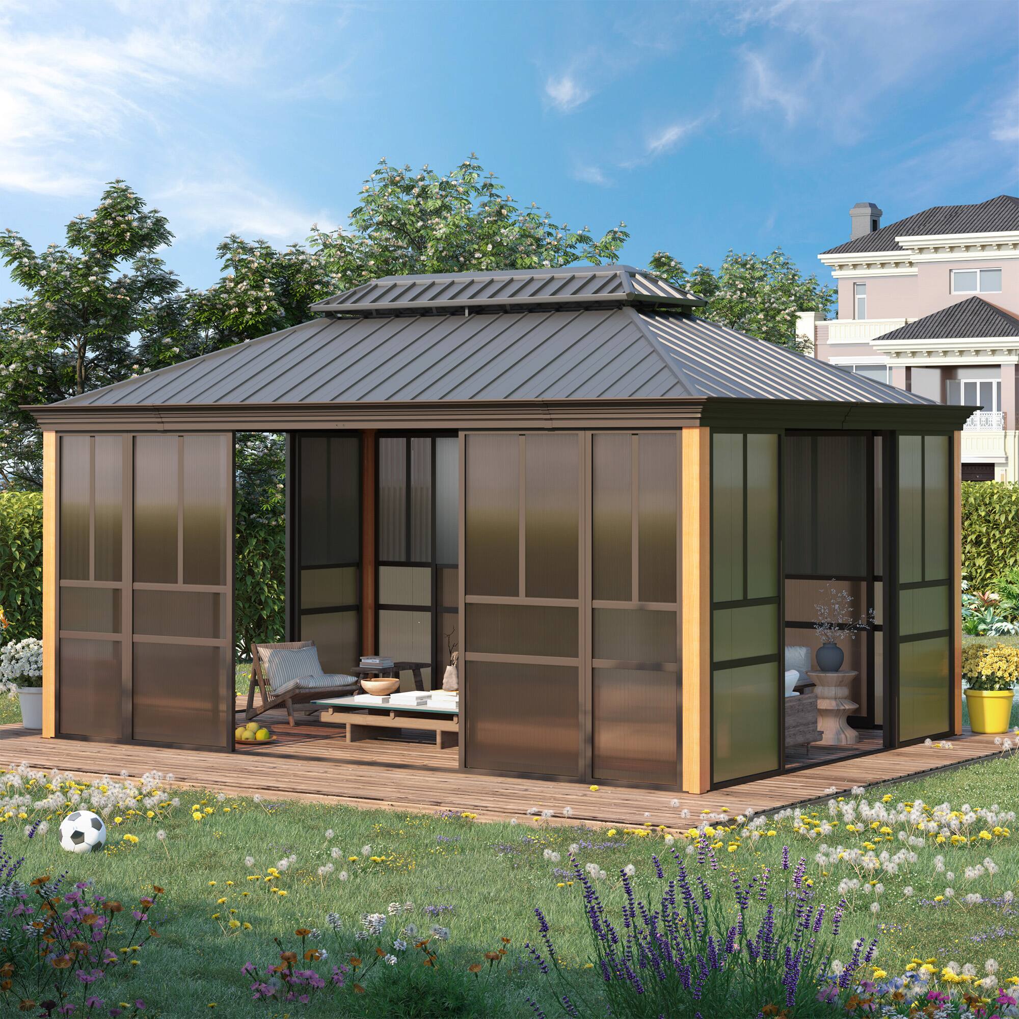 Angle. U-HOMY - WQOT210MS Sunroom - 12x16.