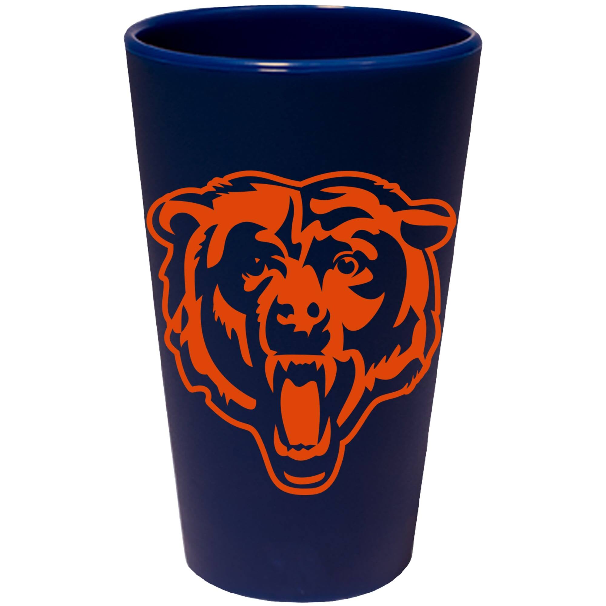 Front. WinCraft - Chicago Bears 16oz. Silicone Pint Glass - Multicolor.