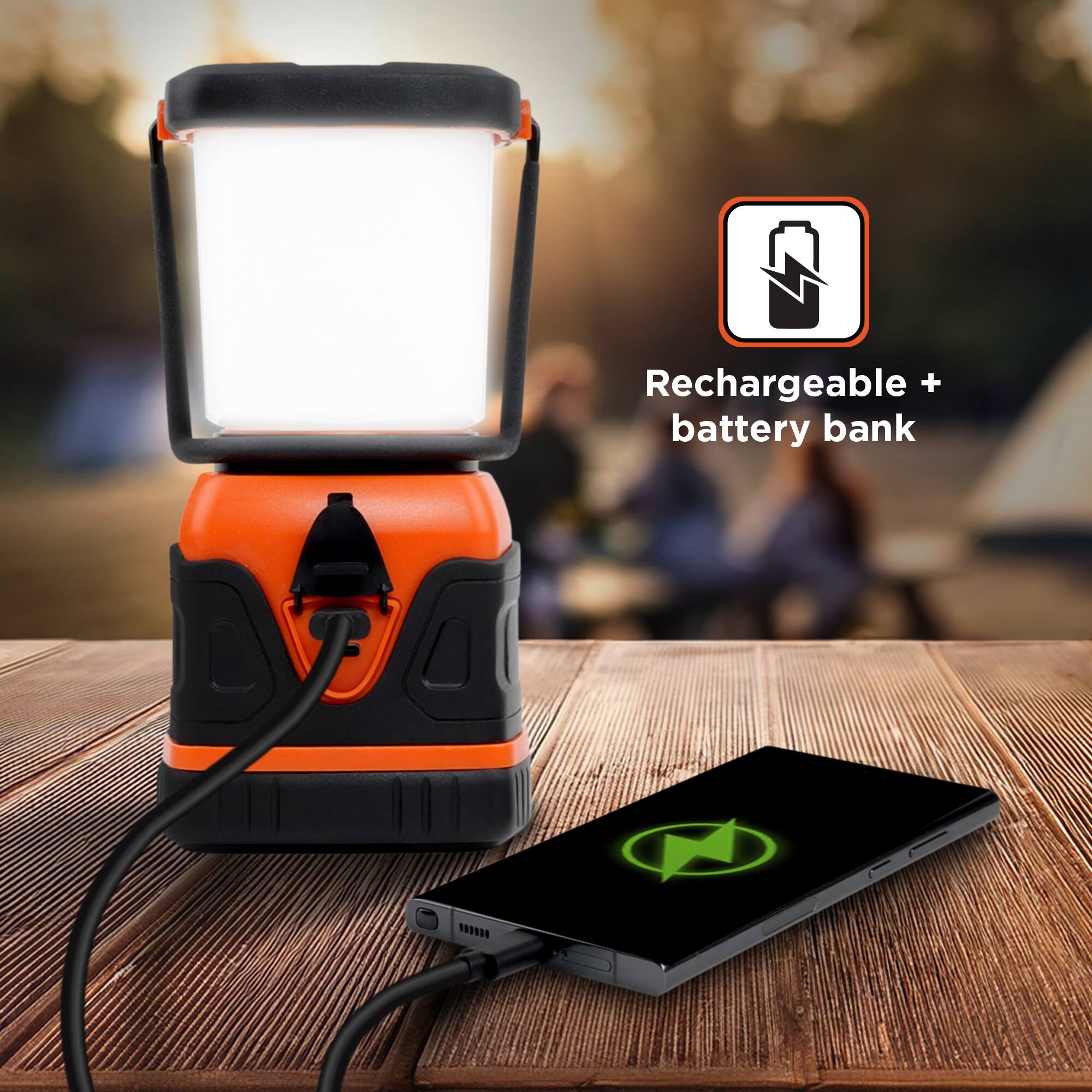 Rechargeable + battery bank