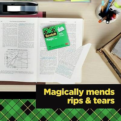 Scotch 100% of Uves Magic Tape  
Magically mends rips & tears