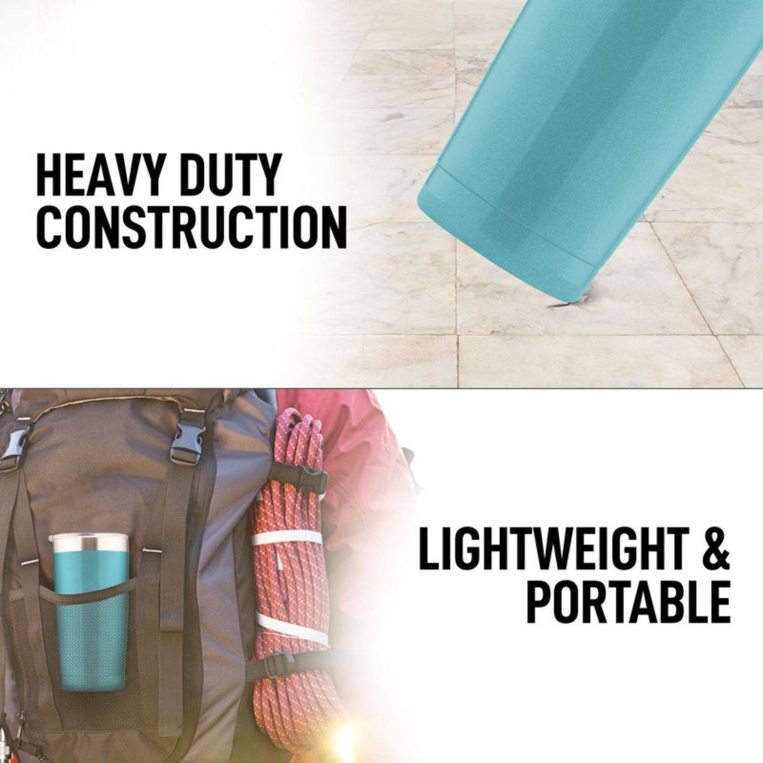 HEAVY DUTY CONSTRUCTION

LIGHTWEIGHT & PORTABLE