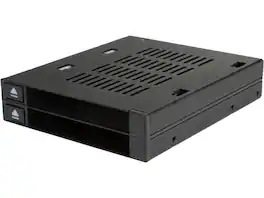 Icy Dock - Dual Bay 2.5-3.5 SATA/SAS SSD/HDD Hot-swap Dock - MB522SP-B