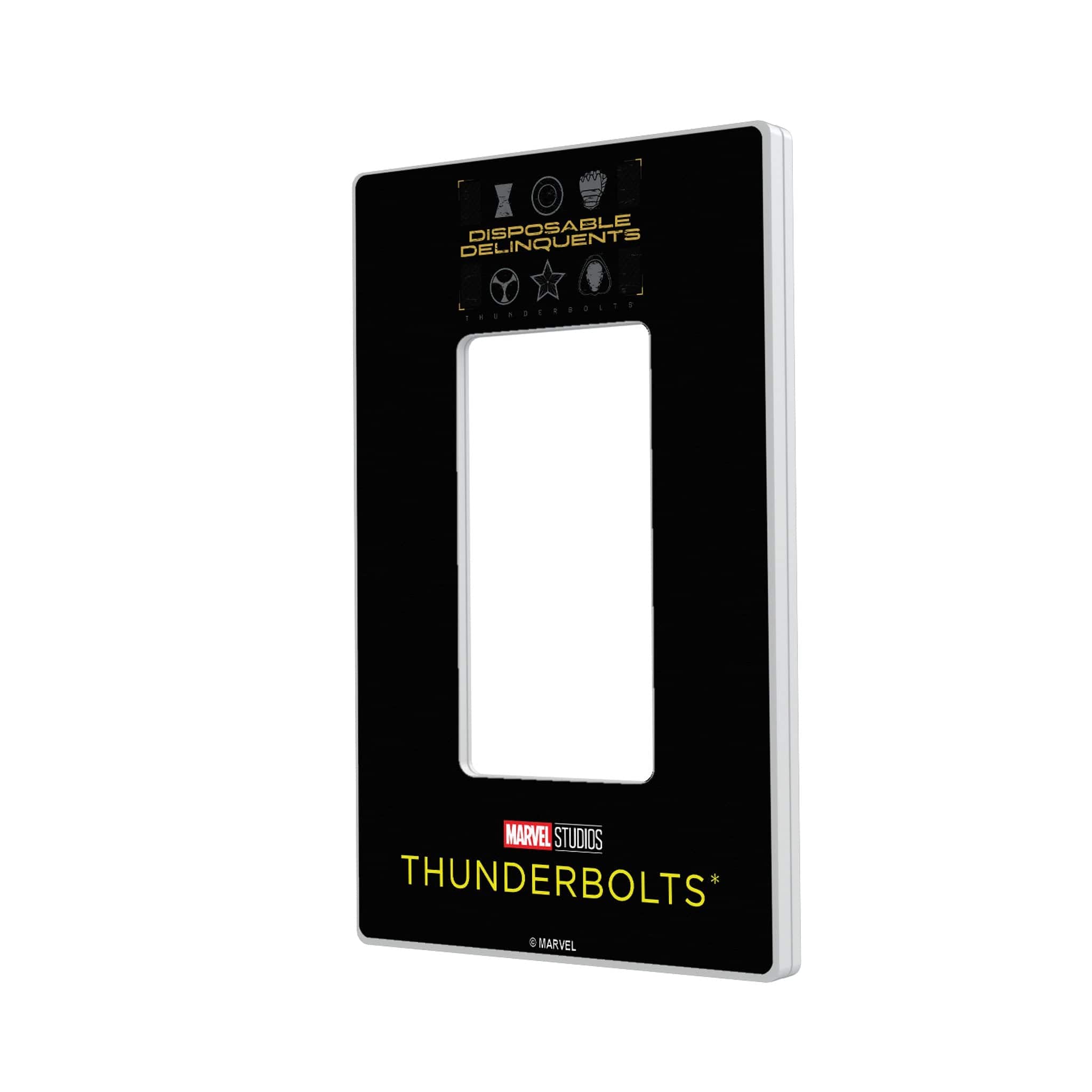 Keyscaper - Marvel Badge Hidden-Screw Light Switch Plate - Single Rocker - Thunderbolts