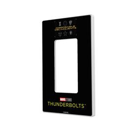 Keyscaper - Marvel Badge Hidden-Screw Light Switch Plate - Single Rocker - Thunderbolts