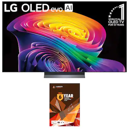 LG OLED evo AI
WORLD'S No. 1 OLED TV FOR 13 YEARS
AMBER | 6 YEAR PREMIUM PROTECTION PLAN