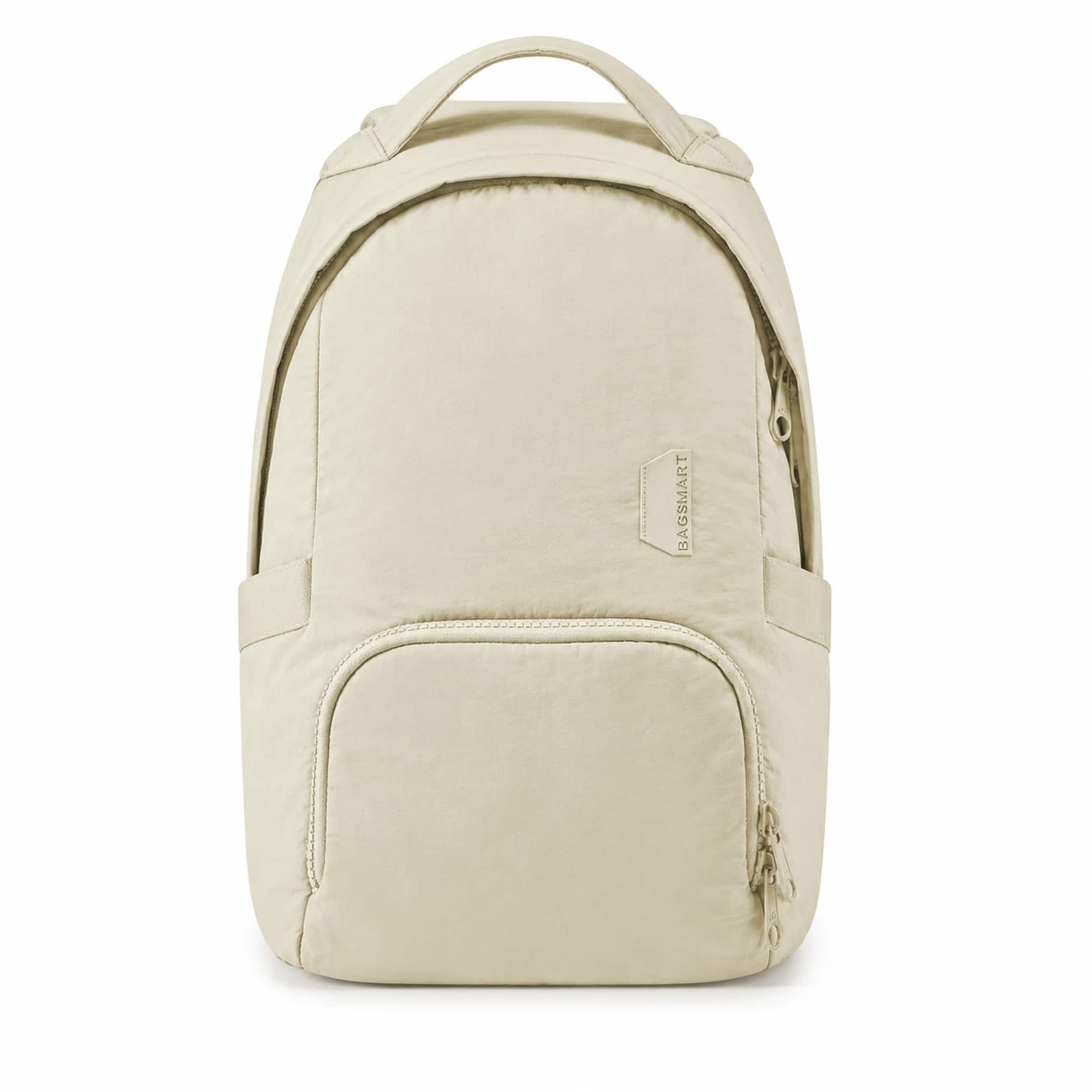 Bagsmart - Zoraesque Laptop Backpack Fits 13" Computer, 14L Featherlight School Bookbag Casual Daypack for Women Men Travel - Cream