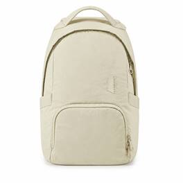 Bagsmart - Zoraesque Laptop Backpack Fits 13" Computer, 14L Featherlight School Bookbag Casual Daypack for Women Men Travel - Cream
