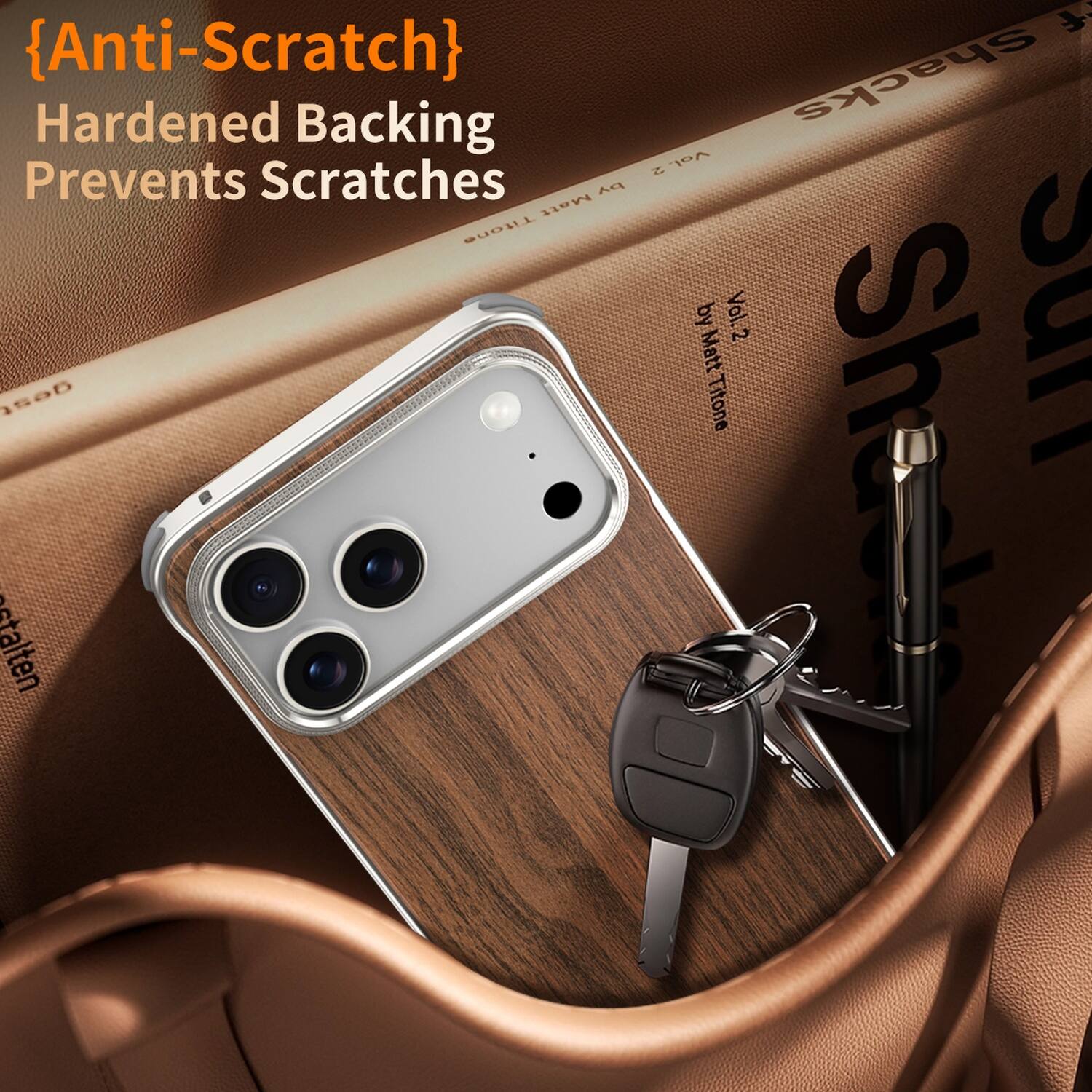 {Anti-Scratch} Hardened Backing Prevents Scratches

A Matt Titone gestalten f Shacks e Vol. by Vol.2 LIne 2 Matt Titone Shack