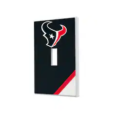 Front. Keyscaper - Diagonal Stripe Single Toggle Light Switch Plate - Multicolor.