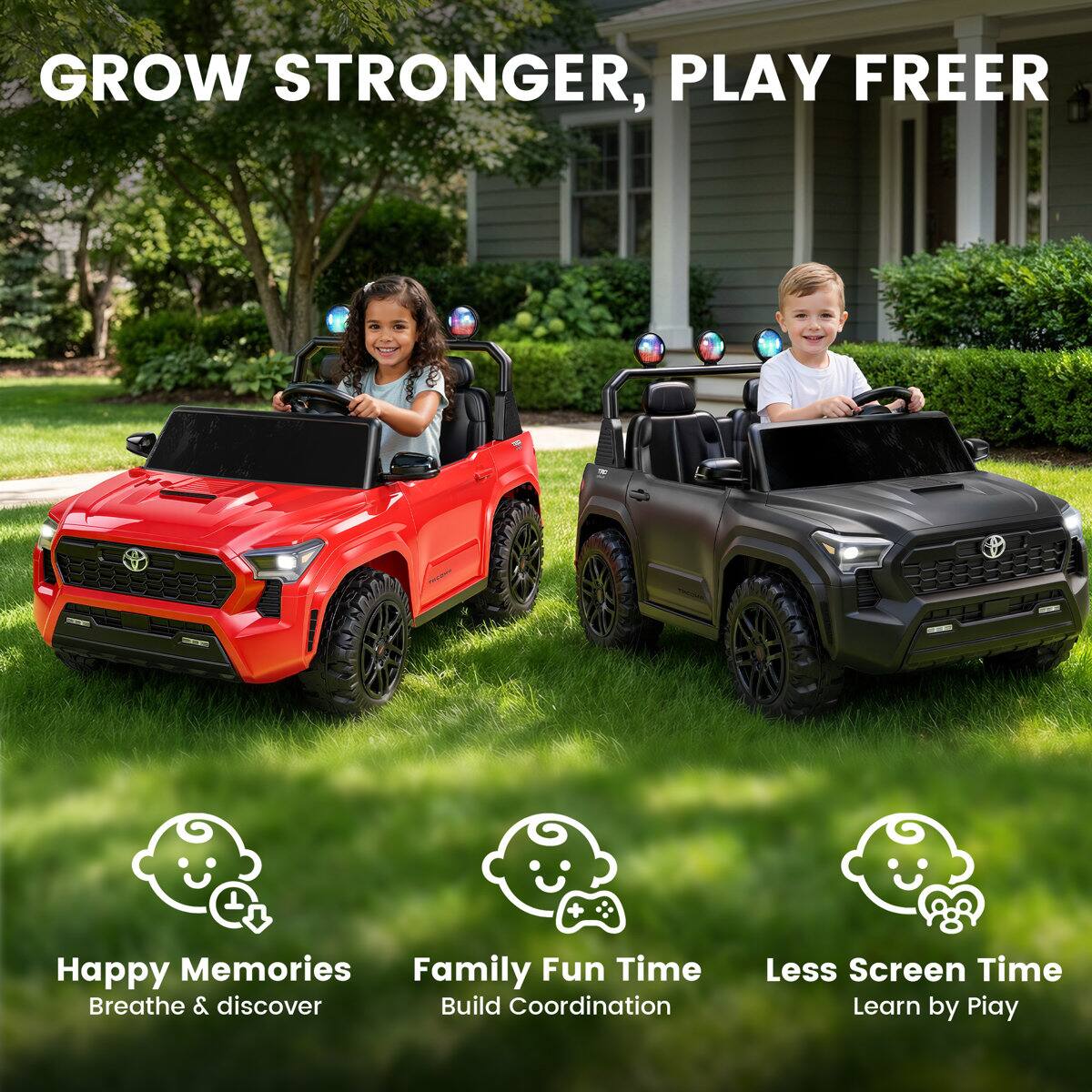 GROW STRONGER, PLAY FREER

Happy Memories
Breathe & discover

Family Fun Time
Build Coordination

Less Screen Time
Learn by Play