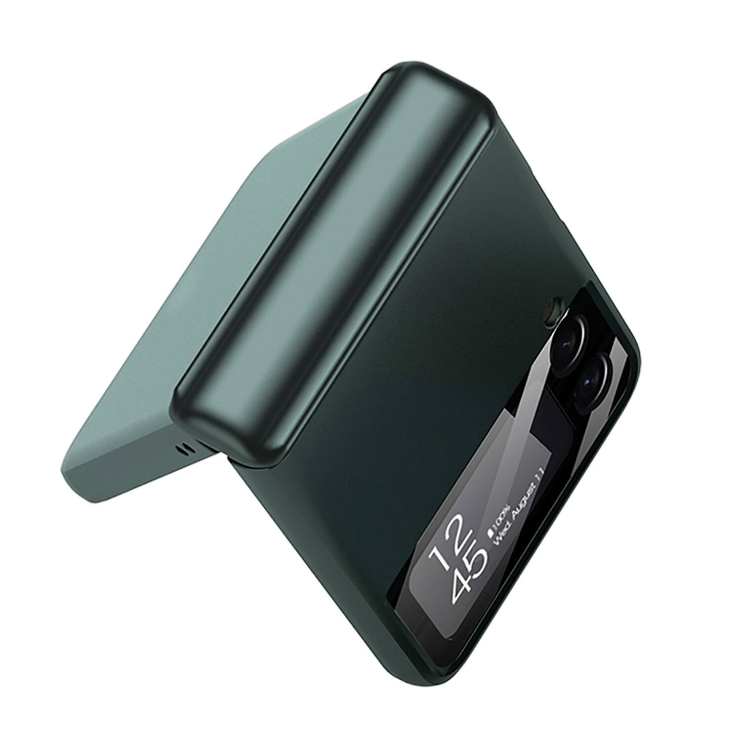 Alt View 12. SaharaCase - Full Body Case for Samsung Galaxy Z Flip4 - Forest Green.