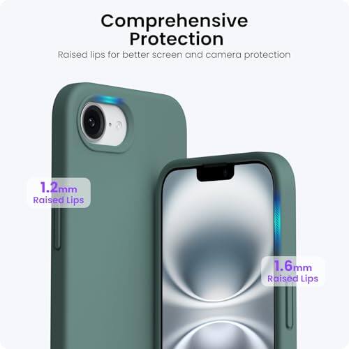 Comprehensive Protection, Raised lips for better screen and camera protection, 1.2mm Raised Lips, 1.6mm Raised Lips.