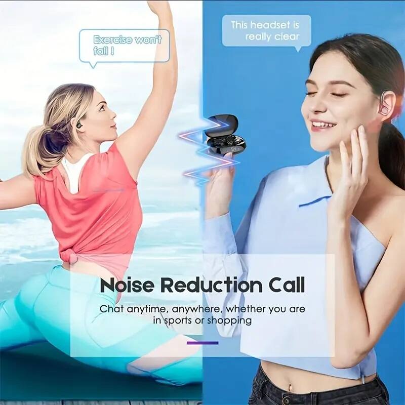 Exercise won't fall! This headset is really clear. Noise Reduction Call. Chat anytime, anywhere, whether you are in sports or shopping.