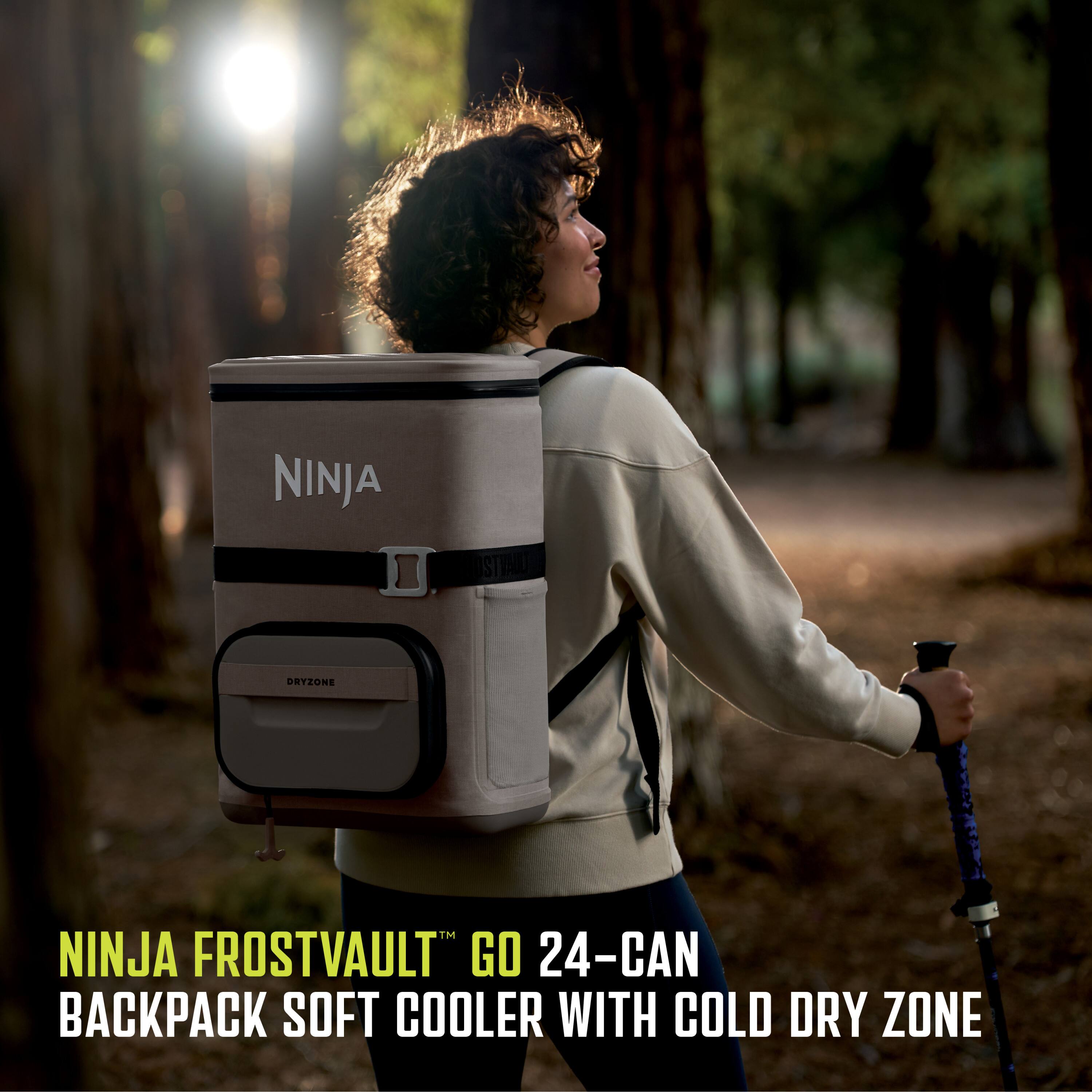 NINJA FROSTVAULT™ GO 24-CAN BACKPACK SOFT COOLER WITH COLD DRY ZONE