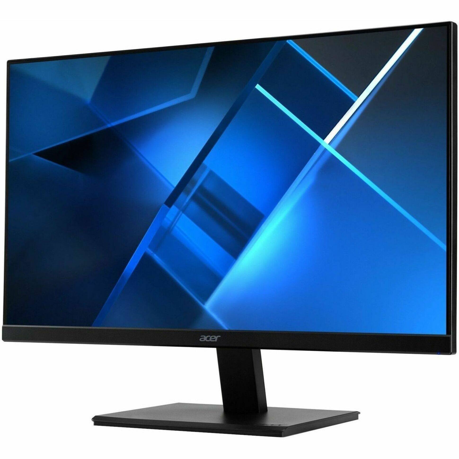 Alt View 17. Acer - Vero V7 21.5" VA LED FHD 100Hz Monitor (VGA, HDMI) - Black.
