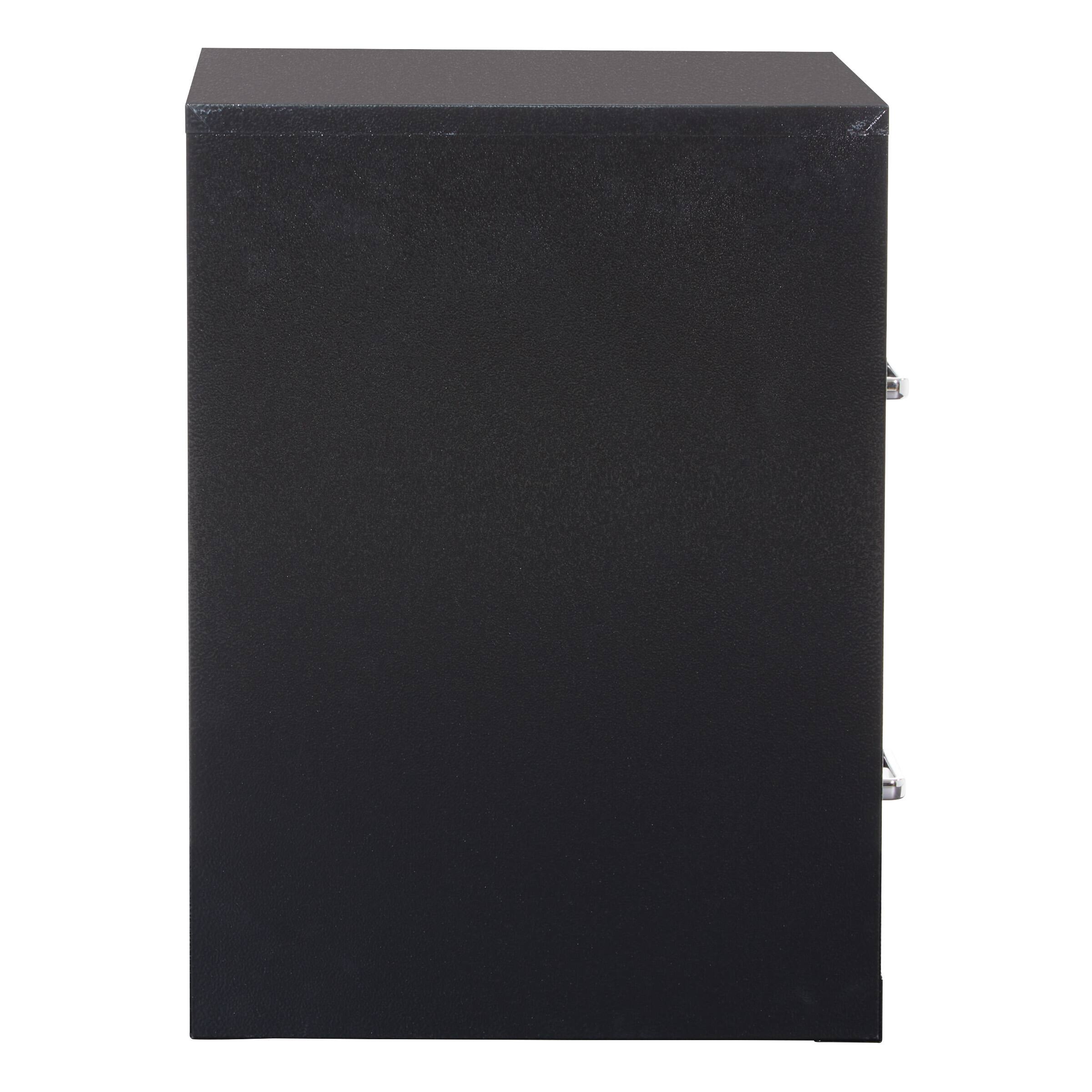 Alt View 12. OSP Home Furnishings - 2 Drawer Locking Metal File Cabinet - Black.