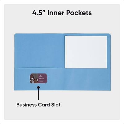 4.5" Inner Pockets  
Business Card Slot