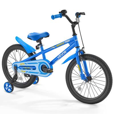 VEVOR Kids Bike 18 Inches Bmx Style Children Bicycle Rider Height 3.61 ft - 4.59 ft Training Wheels Included Sturdy and Easy to Assemble Toddler VEVOR Kids Bike 18 Inches Bmx Style Children Bicycle Rider Height 3.61 ft - 4.59 ft Training Wheels Included Sturdy and Easy to Assemble Toddler