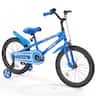 VEVOR - Kids Bike, 18 Inches BMX Style Children Bicycle, Rider Height 3.61 ft - 4.59 ft, Training Wheels Included - Blue