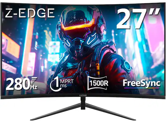Z-EDGE 27" 280 Hz 1 MPRT 1500R 1 ms FreeSync