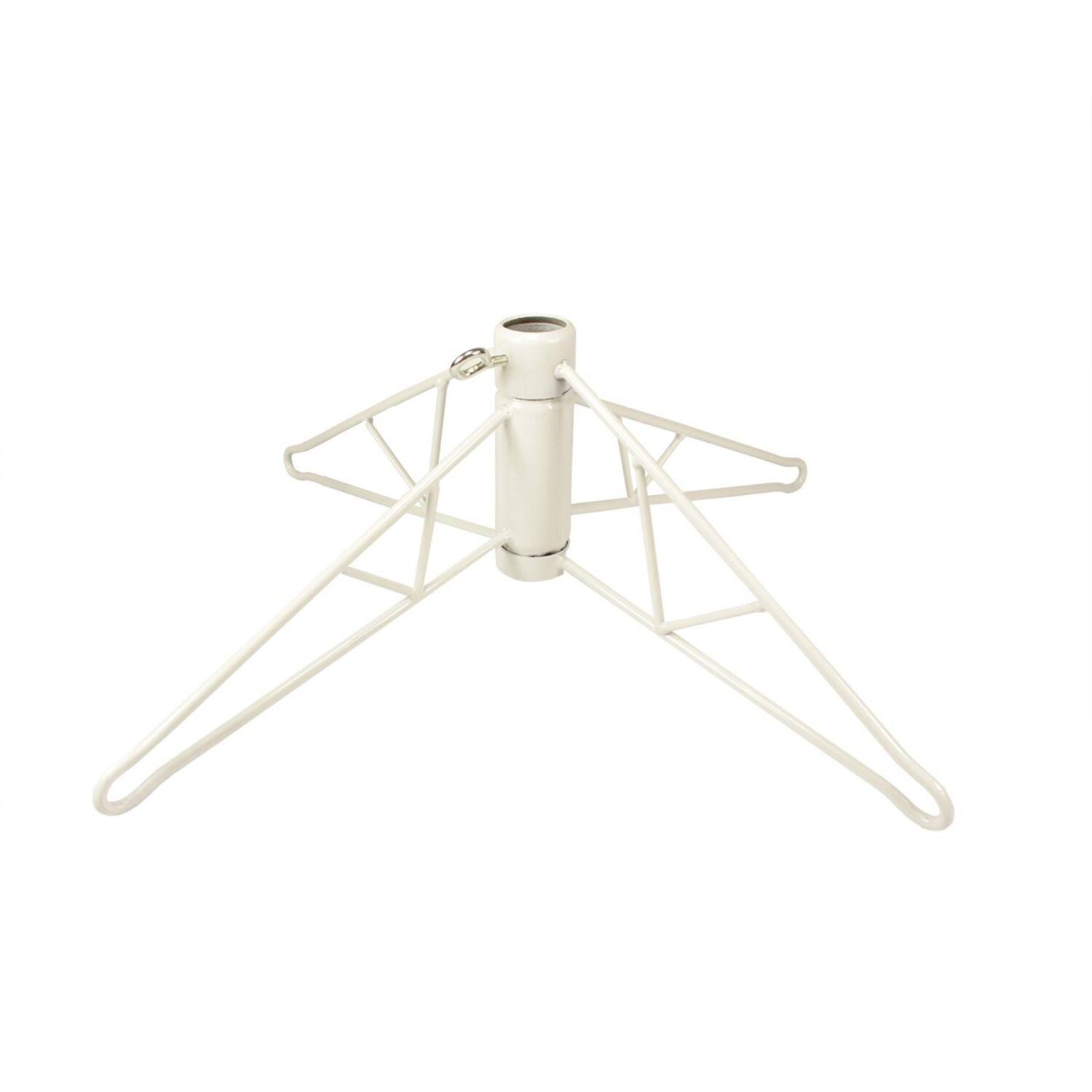 Alt View 1. Northlight - White Metal Folding Christmas Tree Stand for 4.5' Artificial Trees - White.