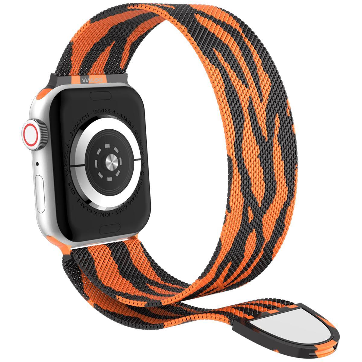Waloo Animal Printed Magnetic Mesh Band For Apple Watch Tiger - Best Buy