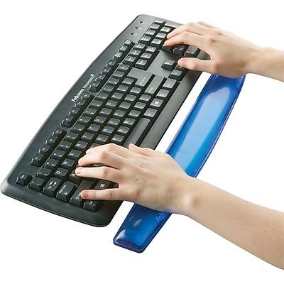 The text on the image reads:

"Fellowes Adjustable Ergonomic Keyboard"