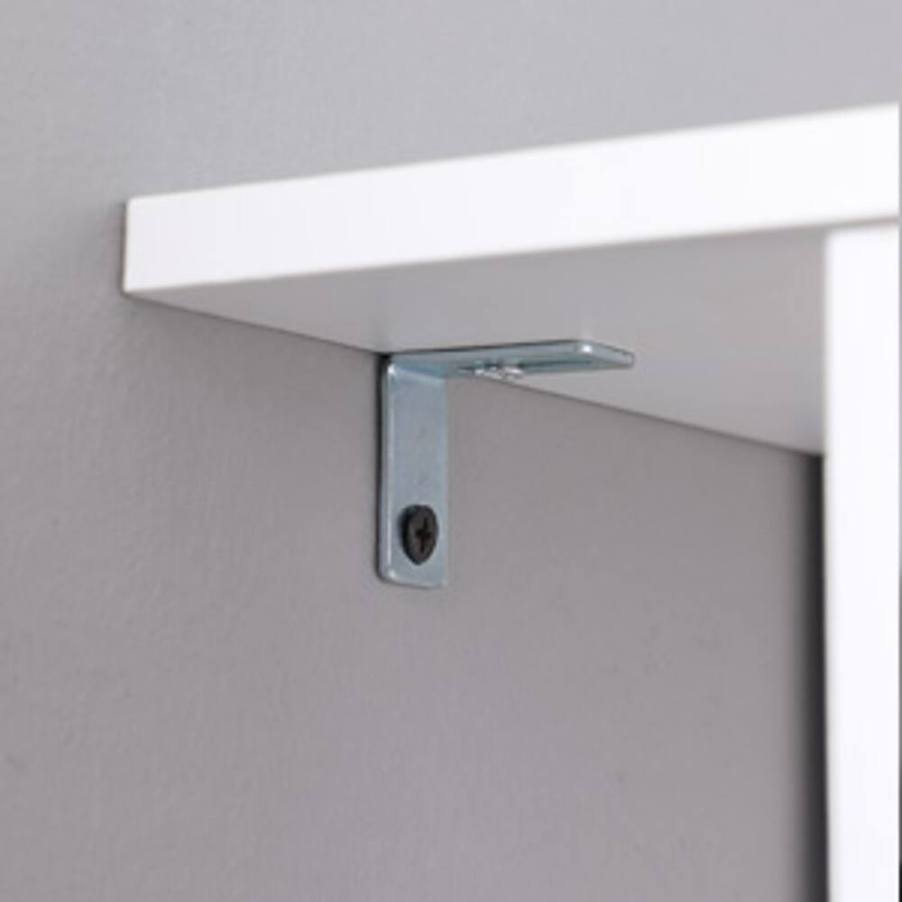 Alt View 6. Loheer - Loheer 7 Tier Vertical Shoe Rack with Hooks White Particle Board - White.